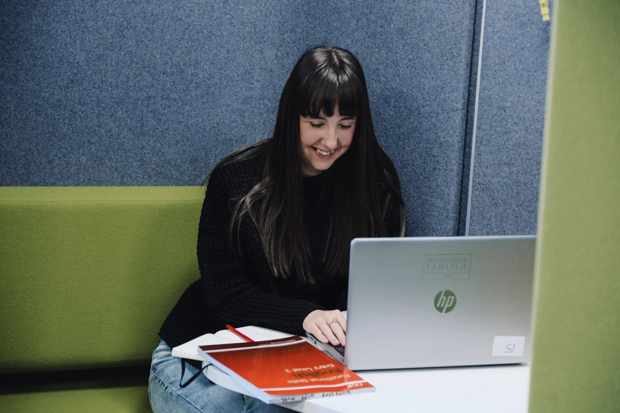 Student studying