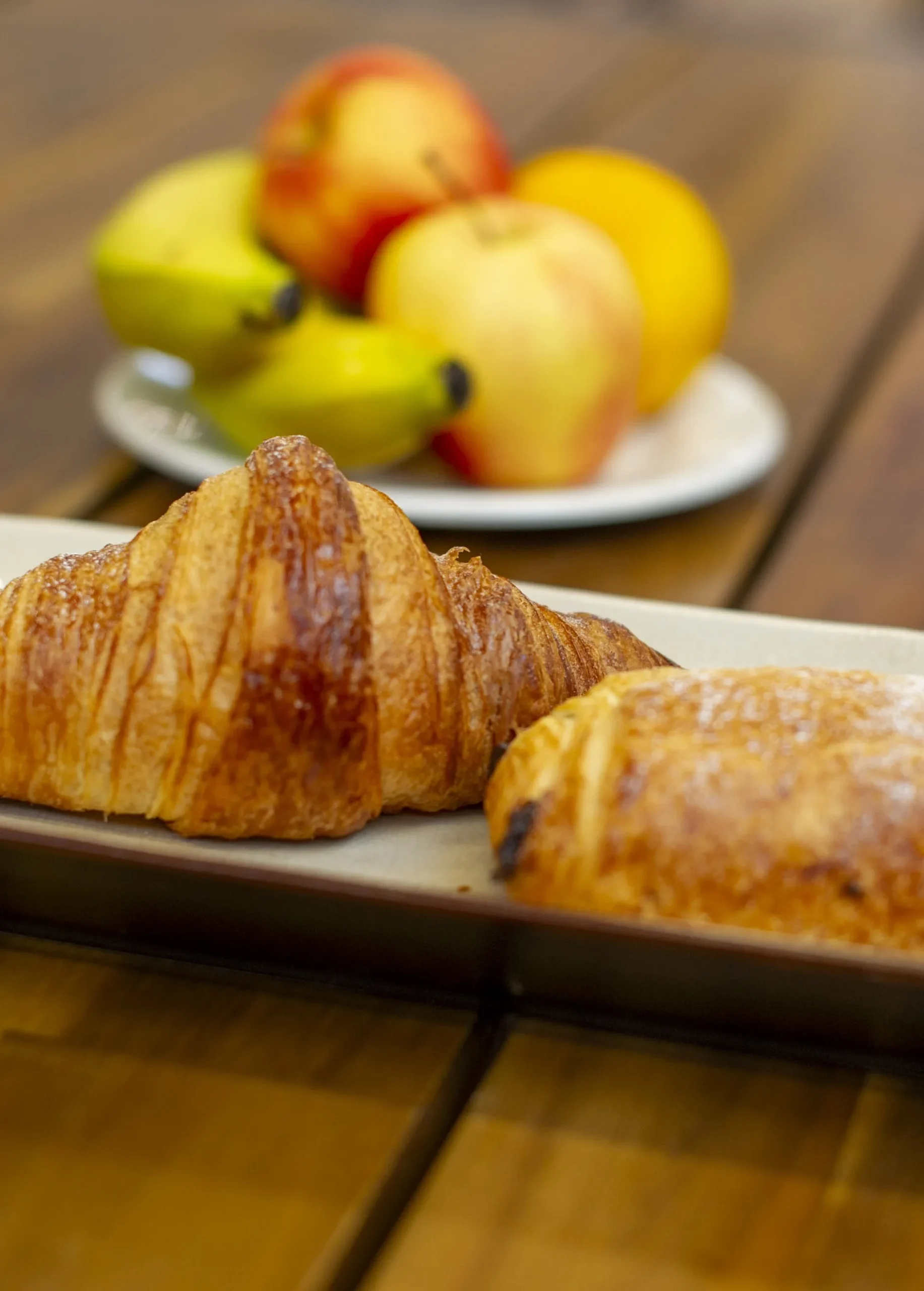 Fruit and Pastry on a plate